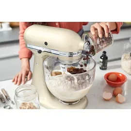 KitchenAid Artisan 5KSM175 Crème Glasset mit Glasschüssel