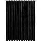 vidaXL Verdunkelungsvorhang Kräuselband 245 x 245 cm Schwarz 1 St.