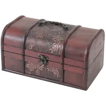HMF 6411-125 Schatztruhe aus Holz 25 x 15 x 13 cm 1-tlg. braun