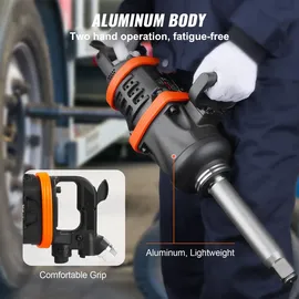 Vevor Druckluftschrauber 3000 U/min, bis zu 5175 ft-lbs pneumatische Schlagpistole mit 8-zoll-verlängertem Amboss für Reparaturen und Wartung von... Schwerlastmaschinen / Sattelschleppern