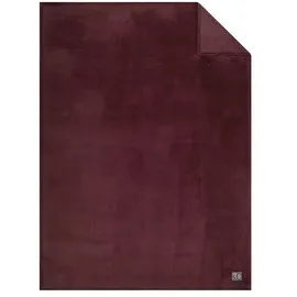 S.Oliver Kuscheldecke Kuschelsoft 150 x 200 cm Polyacryl Rot Bordeaux