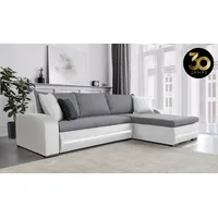 COLLECTION AB Ecksofa »Wind L-Form«, inkl. Schlaffunktion und Bettkasten, frei im Raum stellbar schwarz-weiß