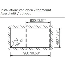 Schock Fomhaus D-150L Einbau onyx + Excenterbetätigung