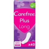 Carefree Plus Long Slipeinlagen mit ultimativem verbessertem Kern, parfümfrei, Absorptionsgrad vier, Größe L, extra lang, 40er Pack