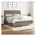vidaXL Boxspringbett mit Matratze Taupe 180x200 cm Stoff