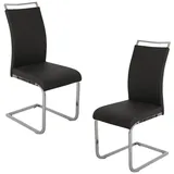 Svita Judy Kunstleder Schwarz 2er Set