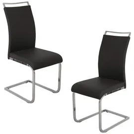 Svita Judy Kunstleder Schwarz 2er Set