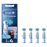 Oral-B Kids 3+ elektrische Zahnbürstenköpfe Disney Die Eiskönigin, Packung mit 4 Ersatzbürsten, sanft für Kinder, mit weichen Borsten
