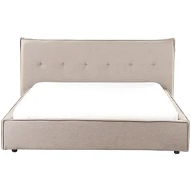 Beliani Polsterbett 160 x 200 cm Taupe