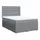 vidaXL Boxspringbett mit Matratze Hellgrau 140x200 cm Stoff