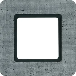 BERKER Rahmen 1-fach 10116120 grau Beton strukturiert