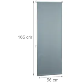 Relaxdays Verdunkelungsrollo 60 x 165 cm grau