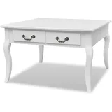 vidaXL Couchtisch M603171 mit Schubladen weiß 80 x 50 x  80 cm