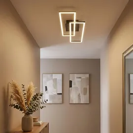 GLOBO Deckenlampe 1-flg. rechteckig gold schwarz