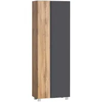 Held Hochschrank Varese ca. 65x180 cm Grau/Eiche
