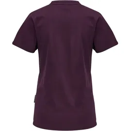 hummel MOVE Grid T-Shirt Damen 3506 grape wine XS