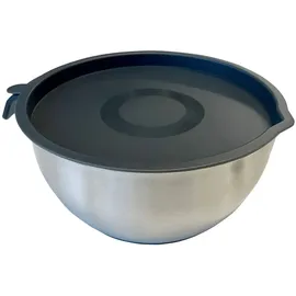 Michelino Edelstahl Rührschüssel mit Deckel: Robust und vielseitig einsetzbar 4,5 L Serie Tobias 46509