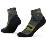 Buff Merino Lightweight Quarter Socken 2 Grau 36-38