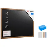 ALLboards Tafel ALLboards Kreidetafel Holzrahmen Schreibtafel Wandtafel 90 cm x 120 cm