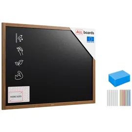 ALLboards Tafel ALLboards Kreidetafel Holzrahmen Schreibtafel Wandtafel 90 cm x 120 cm