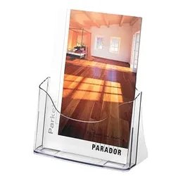 SIGEL Tischprospekthalter transparent DIN A4