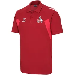 hummel 1. FC Köln Freizeit Poloshirt Kinder 3079 - red dahlia 152