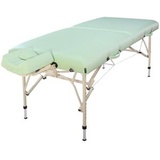 Master Massage 10011 Bel Air Massageliege 71cm aus leichtem Aluminium Ideal zum Transportieren für Praxis Wellness Spa in Lily Green Aluminium
