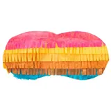 Funny Fashion Pinata Augenmaske | Bunt gestreift
