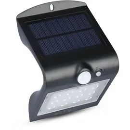 V-Tac Solar-LED Wandleuchte VT 767-2 (8277) mit Sensor, 1,5W, schwarz