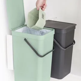 Brabantia Sort & Go 16 l 2er Set dark grey/jade green
