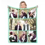 Personalisierte Decke Mit Foto,Fotodecke Mit Eigenem Foto,Worten Bild Collage Individuelle Decken, Geburtstags-Souvenir-Geschenke Personalisierte Decke für Vater, Mutter, Kinder, Hunde, Freunde