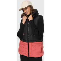 Marikoo Steppweste "Kiraraa", Damen, Gr. S (36), rot (schwarz, rouge), Obermaterial: 100% Polyester. Innenseite: 100% Polyester. Futter: 100% Polyester, Westen Steppweste, mit schönem Steppdesign