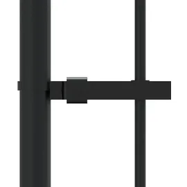 vidaXL Zaun-Set 2040 x 115 cm Schwarz/Stahl