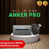 Anker SOLIX Solarbank 2 E1600 Pro Speicher mit integriertem Wechselrichter! 1600Wh All-in-One Stromspeicher inkl. Smart Meter! Plug & Play Einrichtung