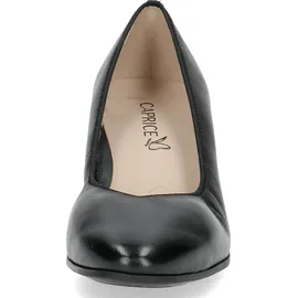 CAPRICE Damen Pumps aus Leder mit Blockabsatz, Schwarz (Black Nappa), 39 EU / 6 UK