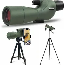 nwdey Svbony SV28PLUS Spektiv mit Kabellosem Controller, BAK4 A5 Weinrote FMC Objektiv, für Wildtier Bogenschießen Astronomie
