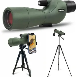 nwdey Svbony SV28PLUS Spektiv mit Kabellosem Controller, BAK4 A5 Weinrote FMC Objektiv, für Wildtier Bogenschießen Astronomie