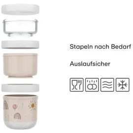 Mepal Snackbox blau 8,6 x 18 cm 0,55 l 3-teilig