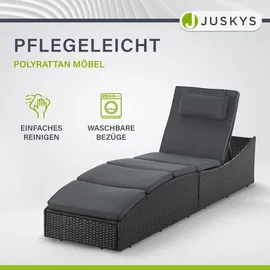 Juskys Faltbare Sonnenliege Lamia Schwarz