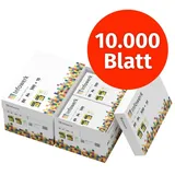 infowerk Druckerpapier Kopierpapier 10000 Blatt 20 x 500 A4 80g Premium hoch weiß PEFC