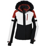 killtec Damen Skijacke/Funktionsjacke in Daunenoptik mit abzippbarer Kapuze und Schneefang KSW 101 WMN SKI QLTD JCKT, schwarz, 46, 42038-000