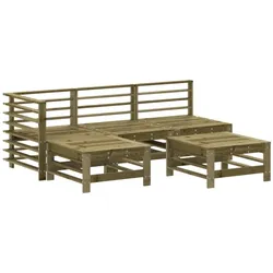 vidaXL 5-tlg. Garten-Lounge-Set Kiefernholz Imprägniert