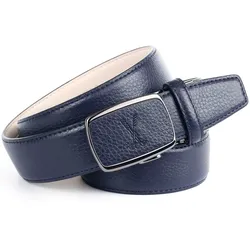 Ledergürtel ANTHONI CROWN, Damen, Gr. 105, blau, Leder, unifarben, Gürtel, mit Golf-Prägung, helle Rückseite