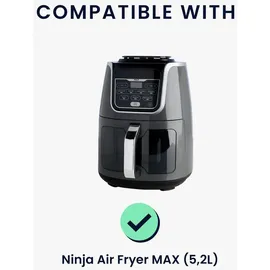 kwmobile Abdeckhaube für Heißluftfritteuse MAX 5,2L schwarz