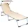 VCM Sonnenliege 187 x 58 x 30 cm Beige