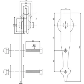 INTERSTEEL Schiebetürsysteme Classic 290 mm