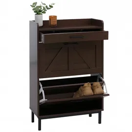 MCW P45 60 x 95 x 24 cm 2 Schubladen Walnuss-Optik / Walnuss