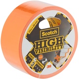 Scotch High Visibility Klebeband, Orange -1 Rolle 25 m x 48 mm - Innen/Außen, Mehrzweck, Stark Haftend, Langlebig