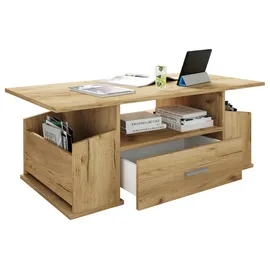 VCM Couchtisch Junata beige Eiche 52 x 44 cm