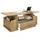 VCM Couchtisch Junata beige Eiche 52 x 44 cm